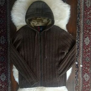 Men's Wool Hooded Sweater
